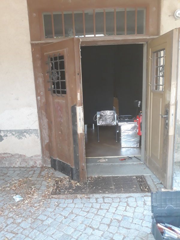 Restaurierung - Außentür mit Oberlicht - Holzarbeiten Blochwitz Neuseußlitz
